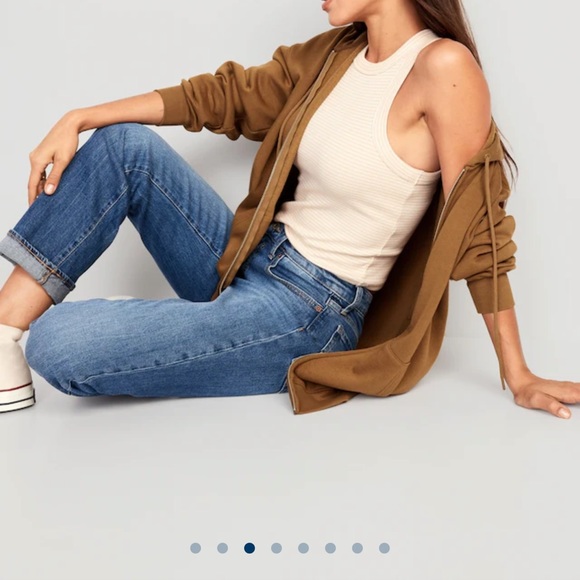 NWT OLD NAVY Oversized Full-Zip Hoodie Color: Spiced Saffron - Picture 4 of 7